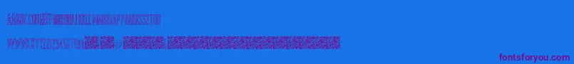 ShockColours Font – Purple Fonts on Blue Background