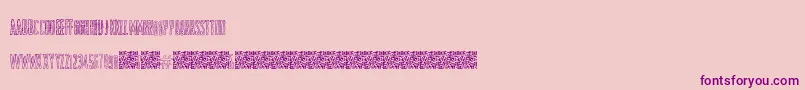 ShockColours Font – Purple Fonts on Pink Background