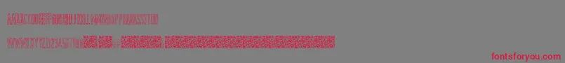ShockColours-Schriftart – Rote Schriften auf grauem Hintergrund