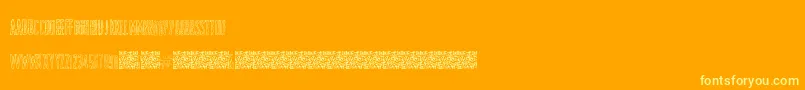 ShockColours Font – Yellow Fonts on Orange Background