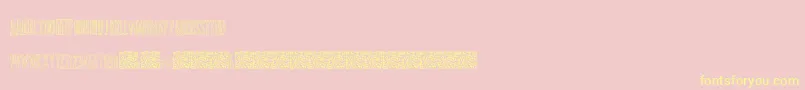 ShockColours Font – Yellow Fonts on Pink Background