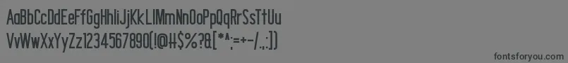フォントShocking Headline DF – 黒い文字の灰色の背景