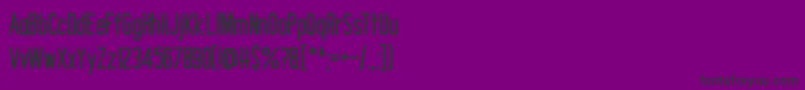 フォントShocking Headline DF – 紫の背景に黒い文字
