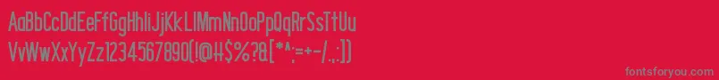 Shocking Headline DF Font – Gray Fonts on Red Background