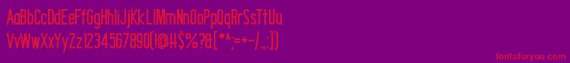 Shocking Headline DF Font – Red Fonts on Purple Background