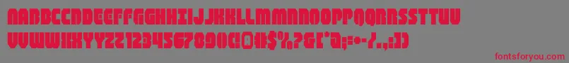 shogunate Font – Red Fonts on Gray Background