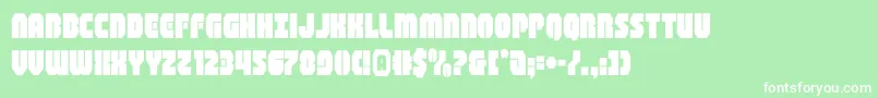 shogunate Font – White Fonts on Green Background