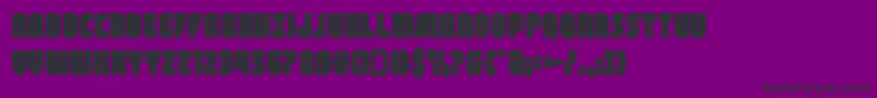 Czcionka shogunate – czarne czcionki na fioletowym tle