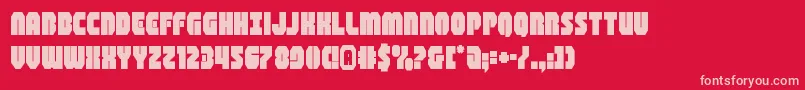 shogunate Font – Pink Fonts on Red Background