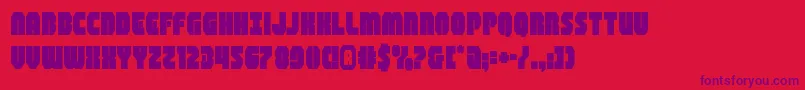 shogunate Font – Purple Fonts on Red Background