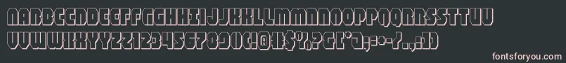 shogunate3d Font – Pink Fonts on Black Background