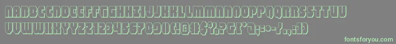 More about shogunate3d Font shogunate3d Font – Green Fonts on Gray Background