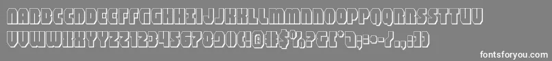 shogunate3d Font – White Fonts on Gray Background