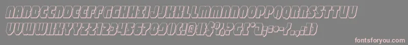 shogunate3dital Font – Pink Fonts on Gray Background