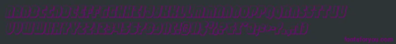shogunate3dital Font – Purple Fonts on Black Background