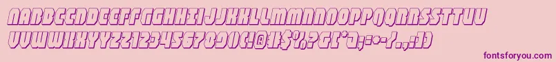 shogunate3dital Font – Purple Fonts on Pink Background