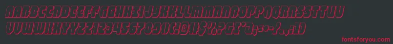 shogunate3dital Font – Red Fonts on Black Background
