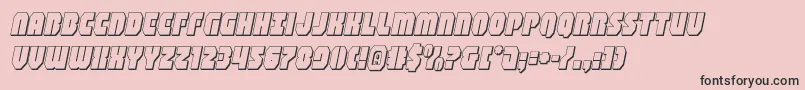 shogunate3dital Font – Black Fonts on Pink Background