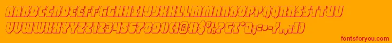 shogunate3dital Font – Red Fonts on Orange Background
