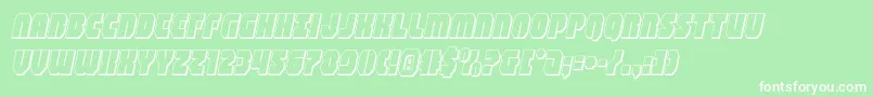 shogunate3dital Font – White Fonts on Green Background