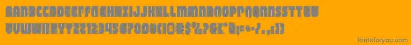 shogunateacad Font – Gray Fonts on Orange Background