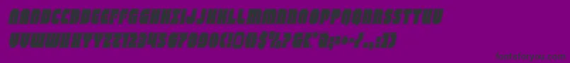 shogunateacadital Font – Black Fonts on Purple Background