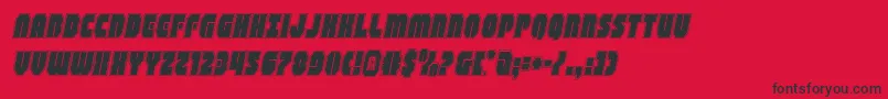 shogunateacadital Font – Black Fonts on Red Background