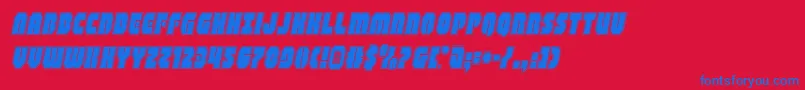 shogunateacadital Font – Blue Fonts on Red Background