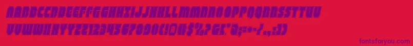 shogunateacadital Font – Purple Fonts on Red Background