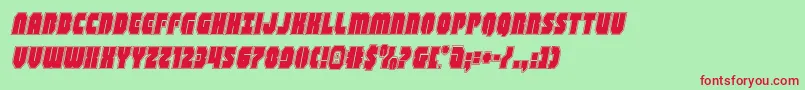 shogunateacadital Font – Red Fonts on Green Background