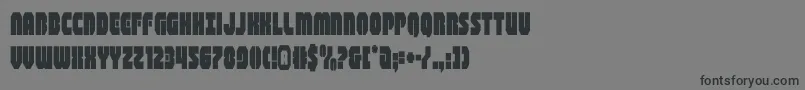 フォントshogunatecond – 黒い文字の灰色の背景