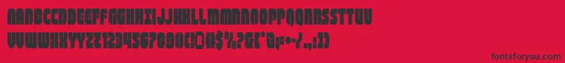 Шрифт shogunatecond – чёрные шрифты на красном фоне