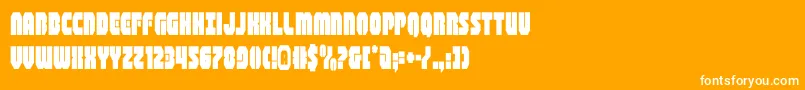 フォントshogunatecond – オレンジの背景に白い文字