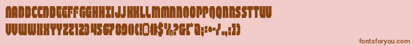 shogunatecond Font – Brown Fonts on Pink Background