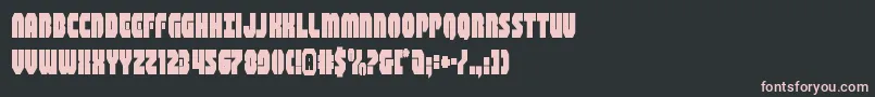 shogunatecond Font – Pink Fonts on Black Background