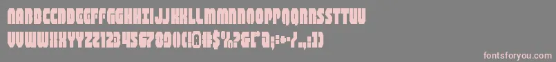 shogunatecond-fontti – vaaleanpunaiset fontit harmaalla taustalla