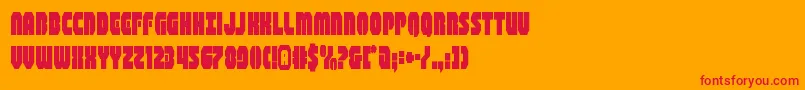 フォントshogunatecond – オレンジの背景に赤い文字