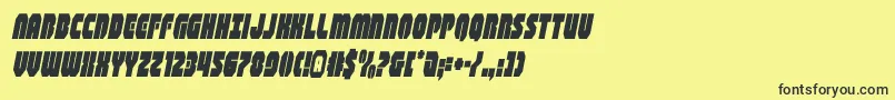 shogunatecondital Font – Black Fonts on Yellow Background