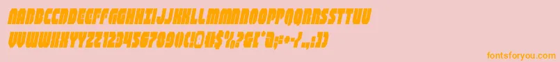 shogunatecondital Font – Orange Fonts on Pink Background