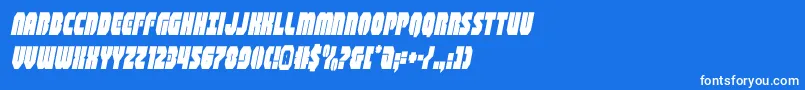 shogunatecondital Font – White Fonts on Blue Background