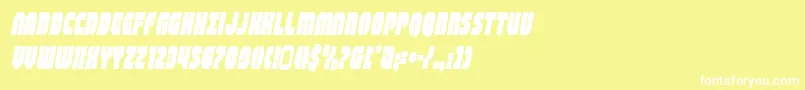 shogunatecondital Font – White Fonts on Yellow Background