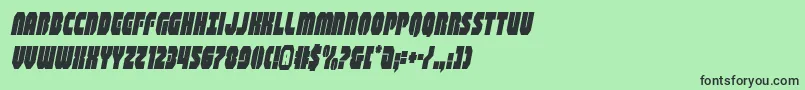 shogunatecondital Font – Black Fonts on Green Background