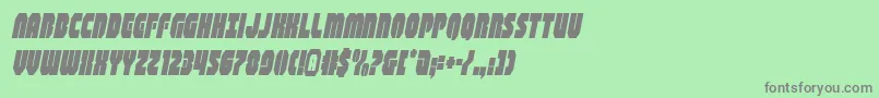 shogunatecondital Font – Gray Fonts on Green Background
