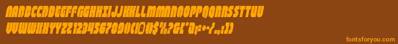 shogunatecondital Font – Orange Fonts on Brown Background