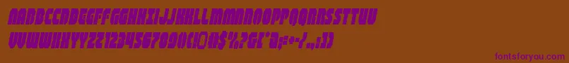shogunatecondital Font – Purple Fonts on Brown Background