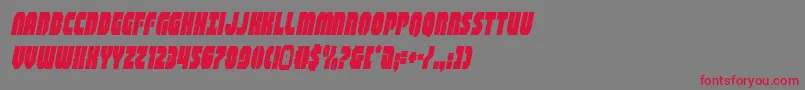 shogunatecondital Font – Red Fonts on Gray Background