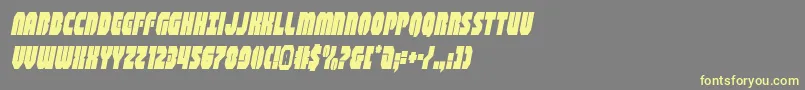 shogunatecondital-fontti – keltaiset fontit harmaalla taustalla
