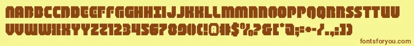 Шрифт shogunateexpand – коричневые шрифты на жёлтом фоне