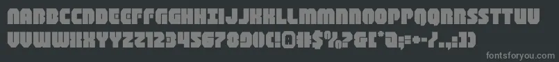 shogunateexpand Font – Gray Fonts on Black Background
