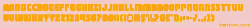 shogunateexpand Font – Orange Fonts on Pink Background